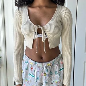 NASTY GAL front tie cardi